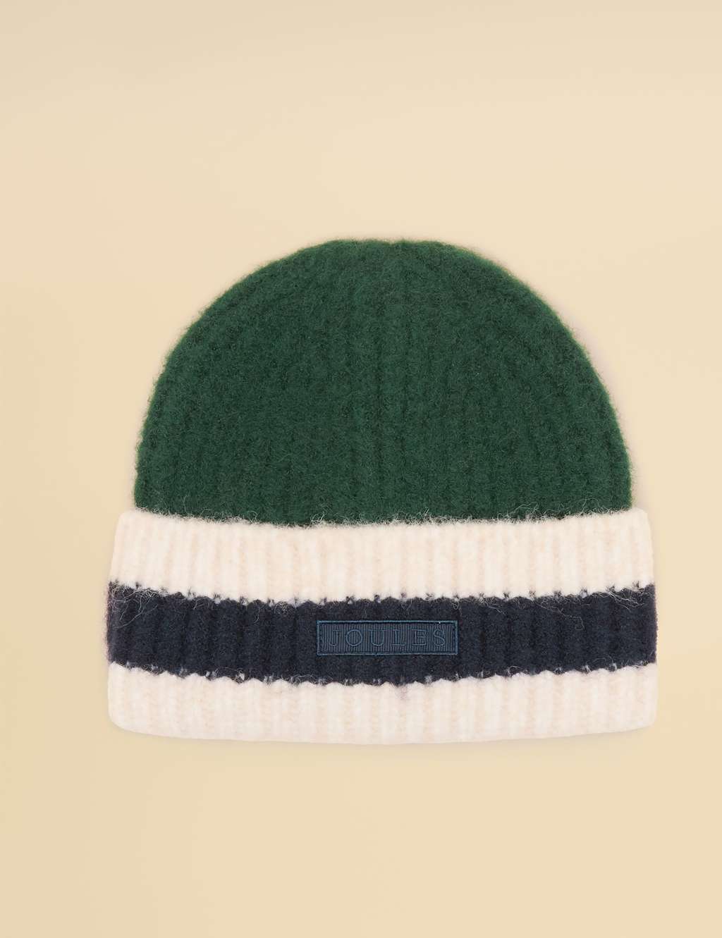 Joules Striped Rib Beanie Hat Multi