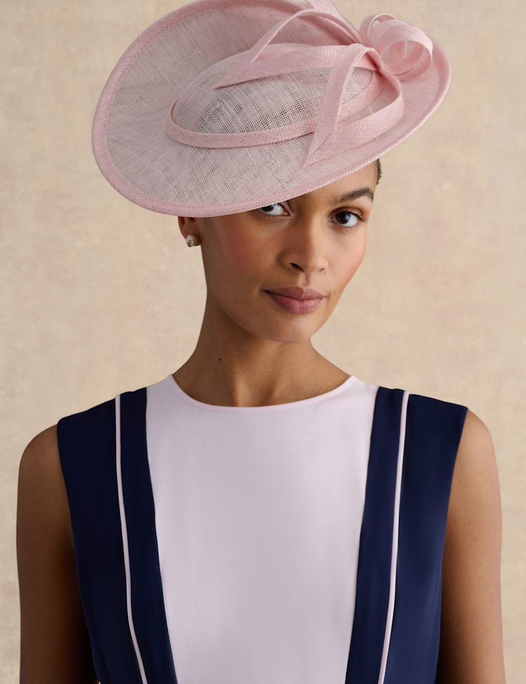 Hobbs Women's Fascinator With Bow Detail - Pink - Available at M&S