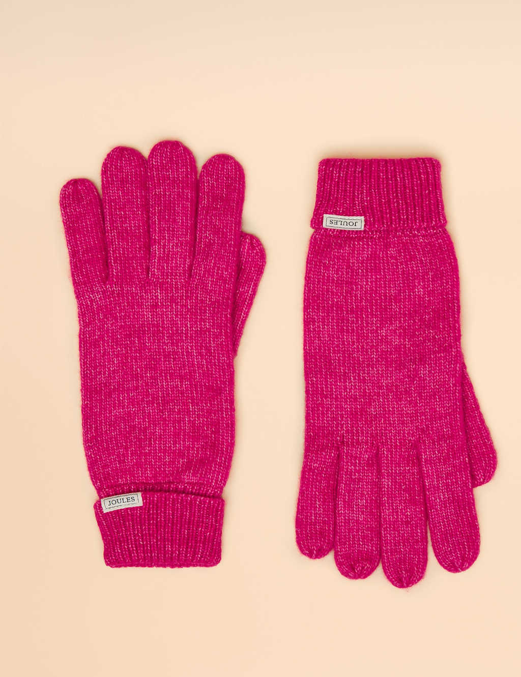Joules Knitted Gloves Pink