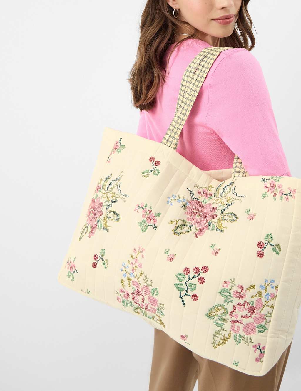 Accessorize Women's Pure Cotton Tote Bag - Cream - Available at M&S