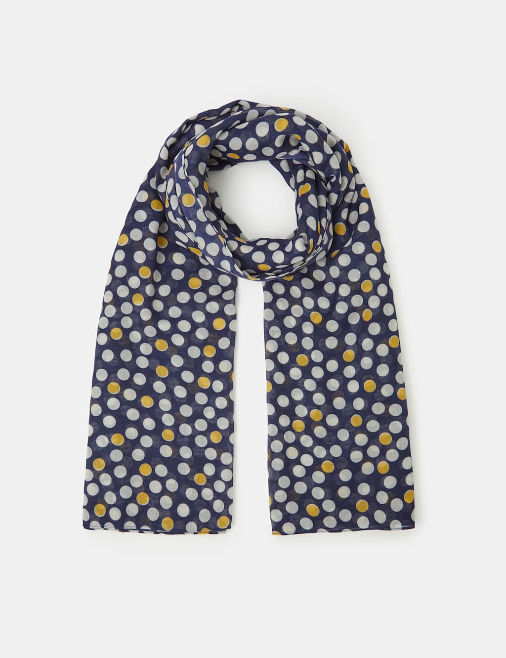 Accessorize Women's Spot Print Scarf - Navy - Available at M&S