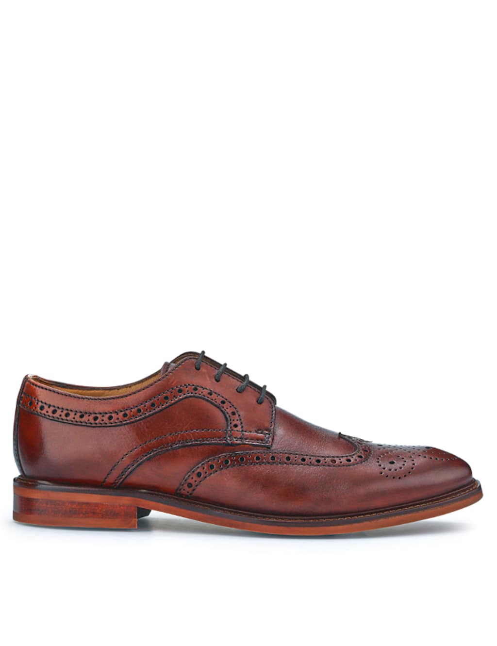 Jones Bootmaker Men's Leather Brogues - 7 - Brown - Available at M&S