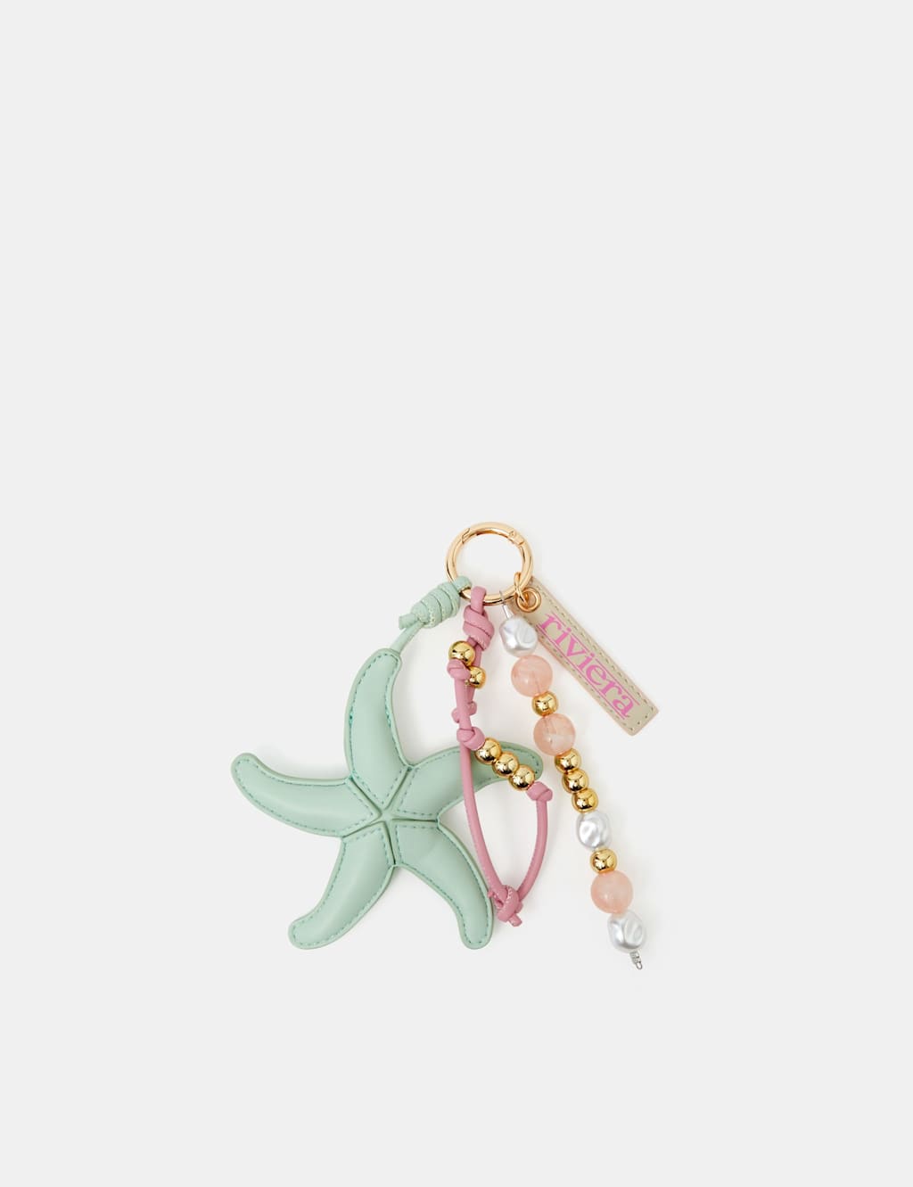 ACCESSORIZE Starfish Beaded Bag Charm Multi