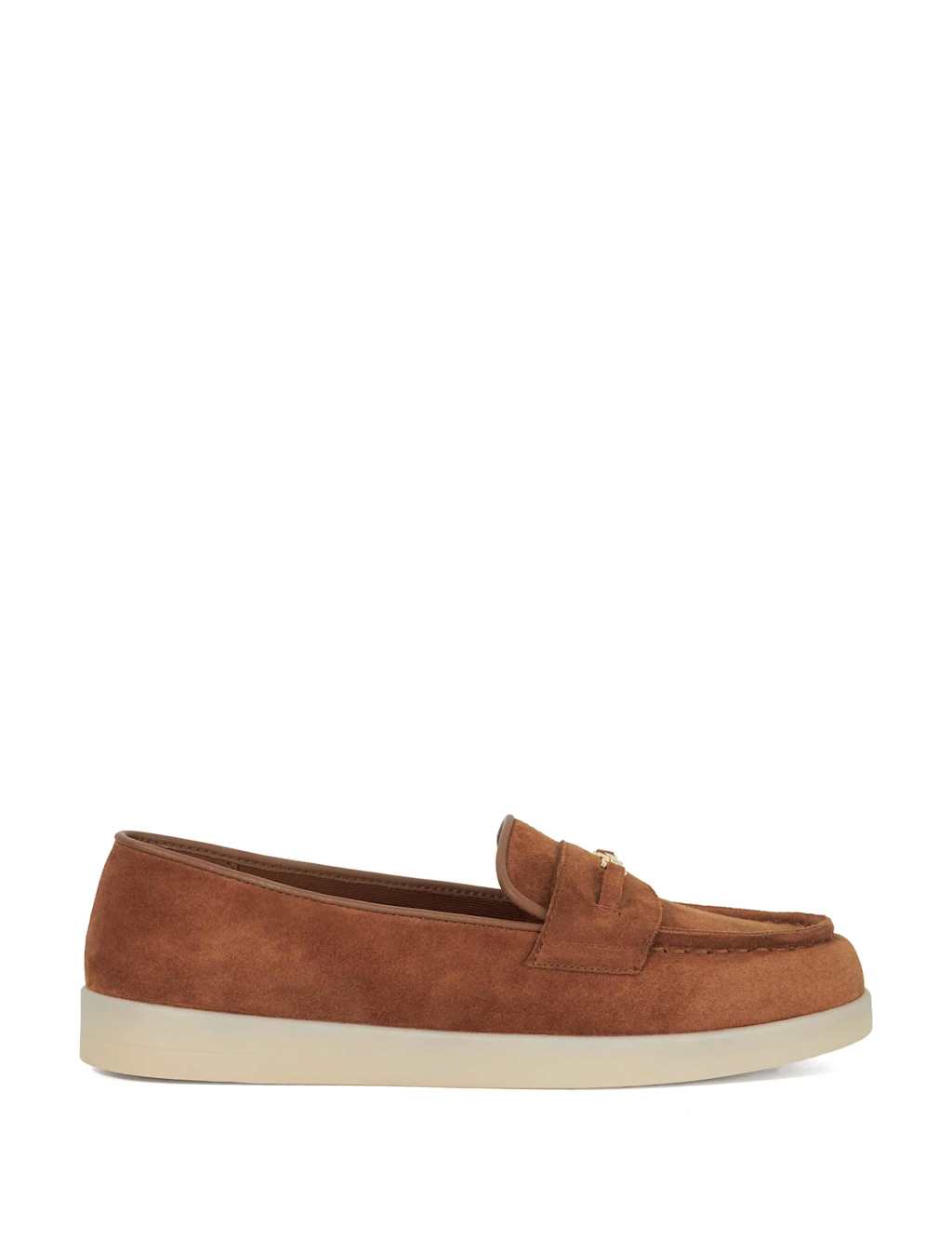Leather Slip On Flat Loafers