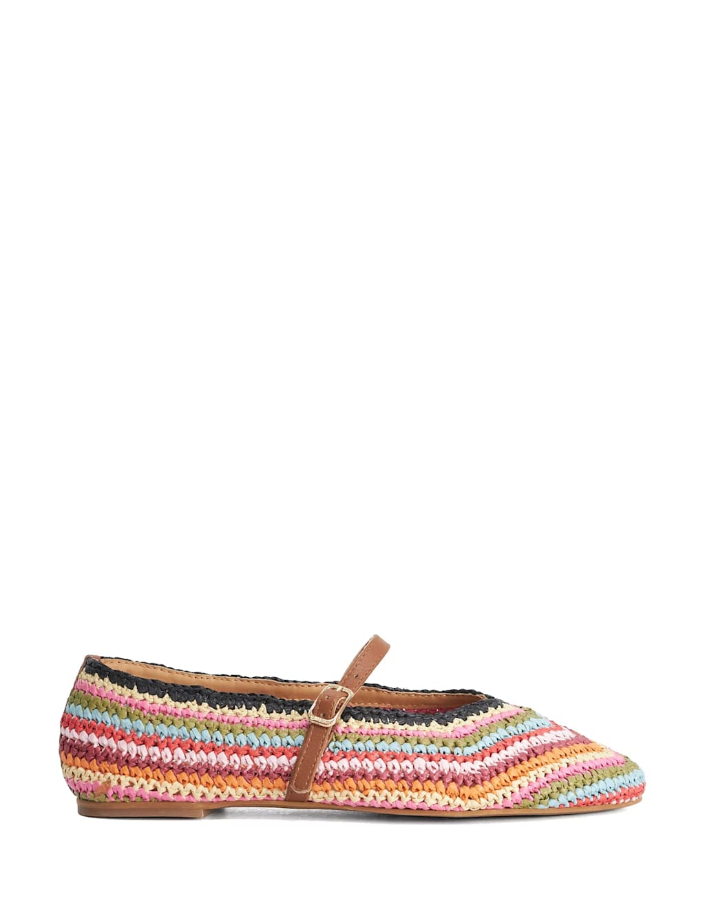 Dune London Women's Buckle Flat Pumps - 4 - Multi - Available at M&S