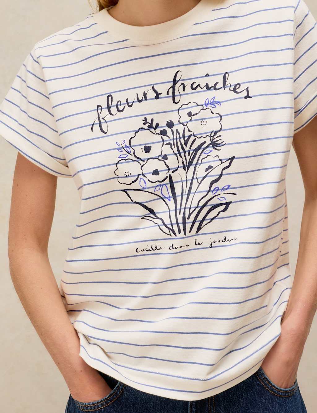 White Stuff Women's Pure Cotton Printed T-Shirt - 24 - White Mix - Available at M&S