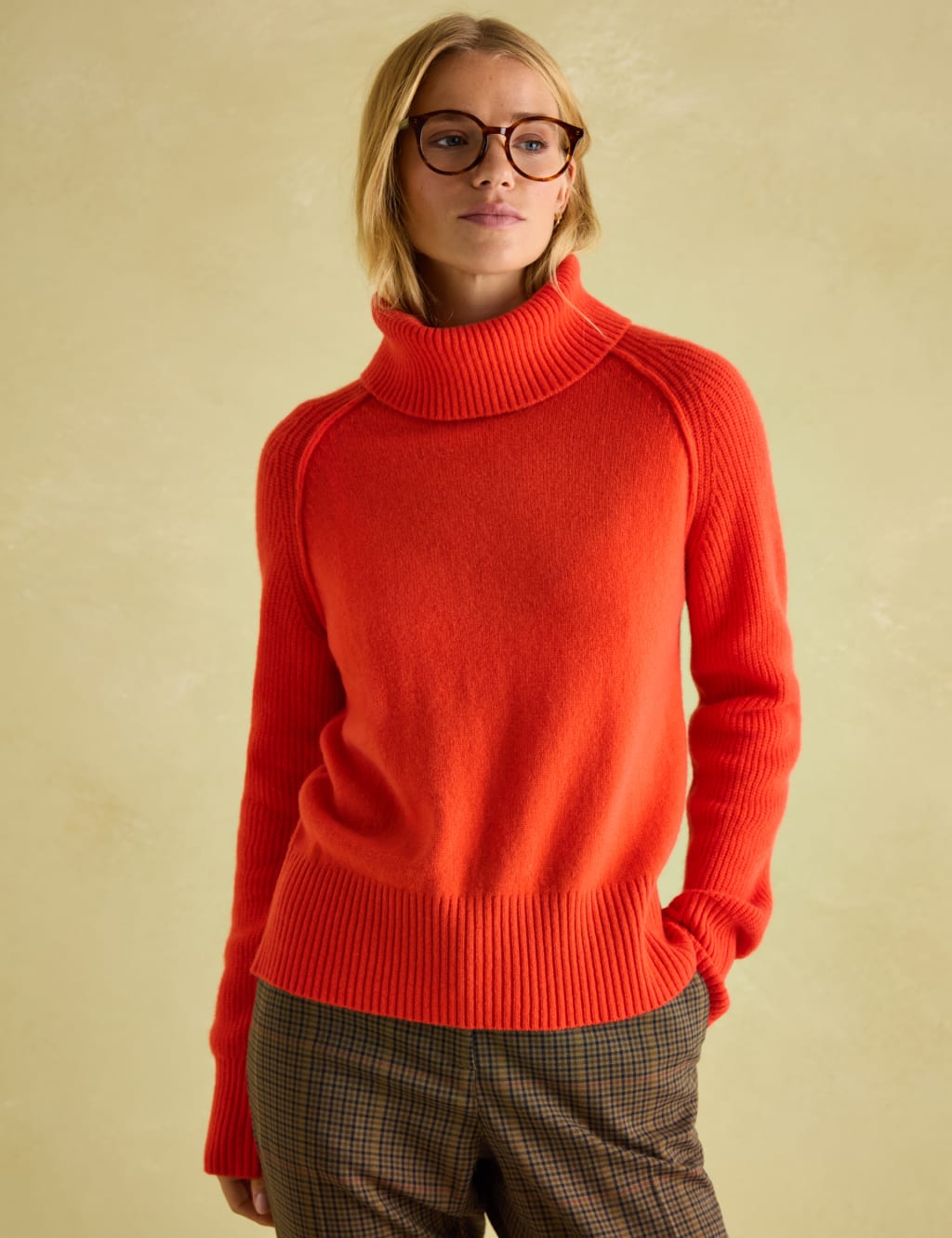 Pure Merino Wool Roll Neck Jumper