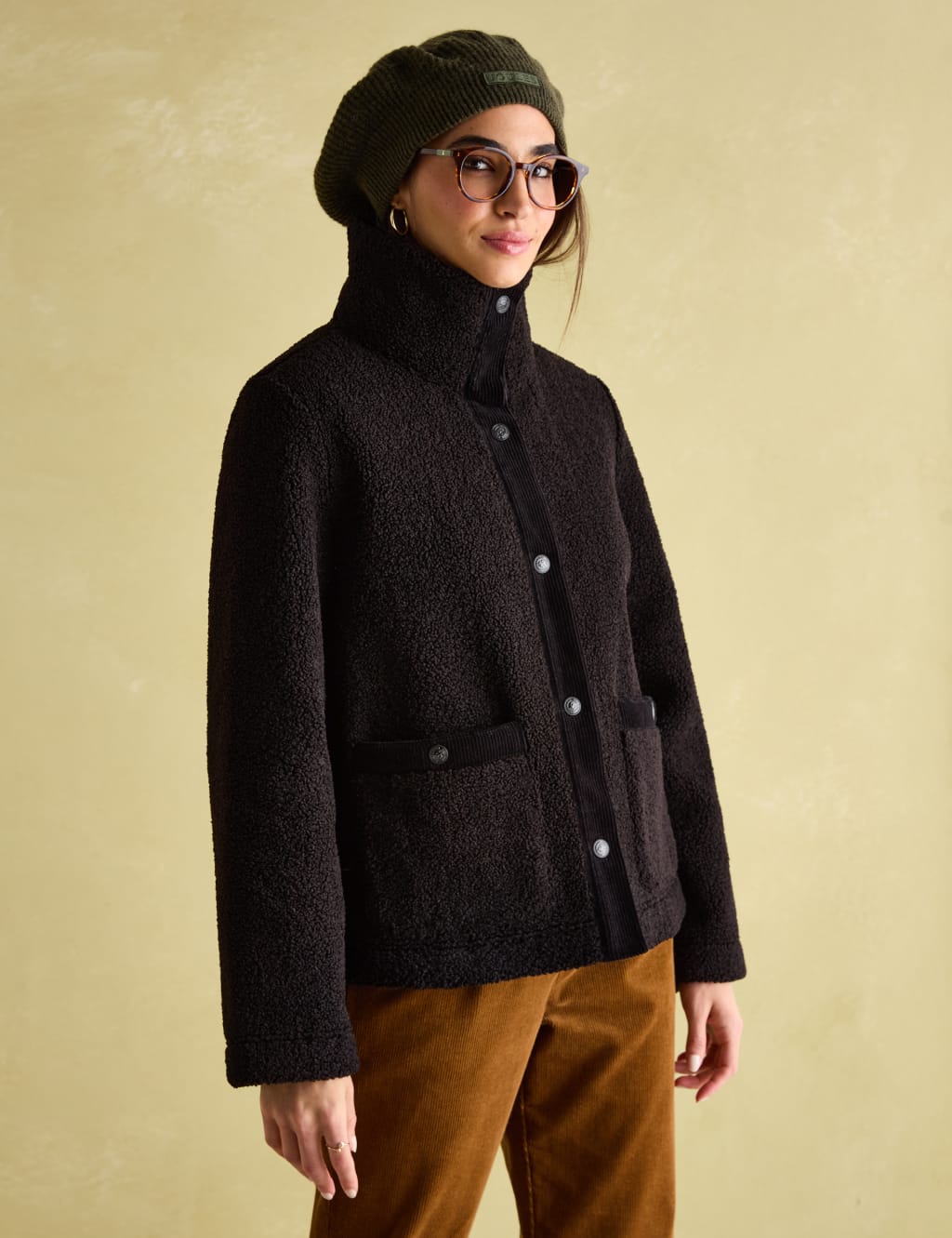 High Neck Fleece Jacket
