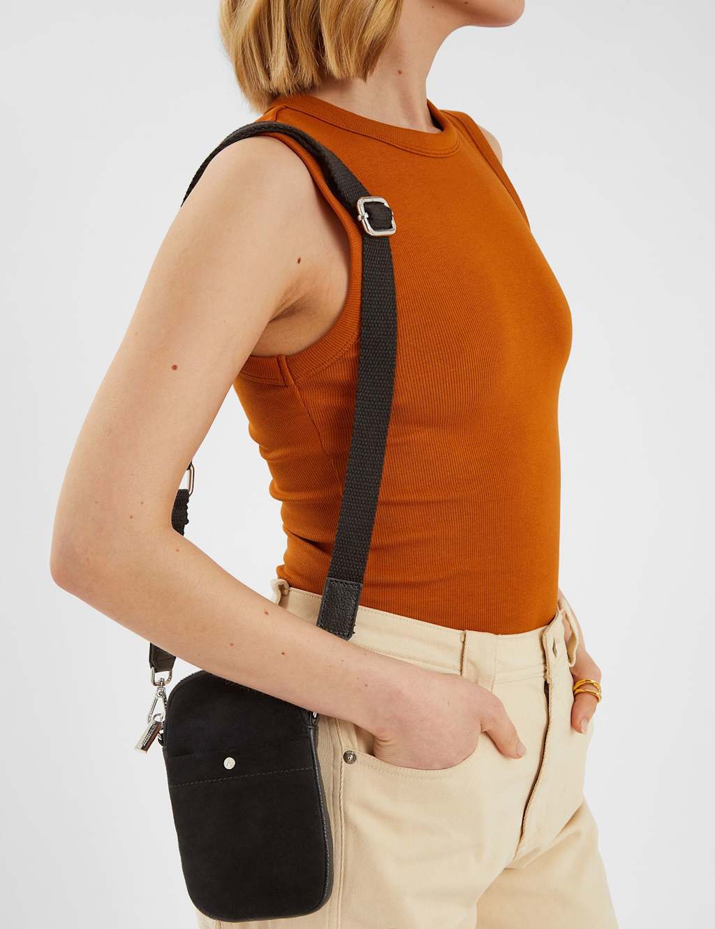Leather Cross Body Phone Bag