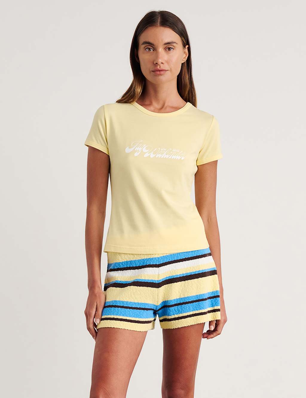 Jag Women's Cotton Rich Crew Neck T-Shirt - 12 - Yellow - Available at M&S