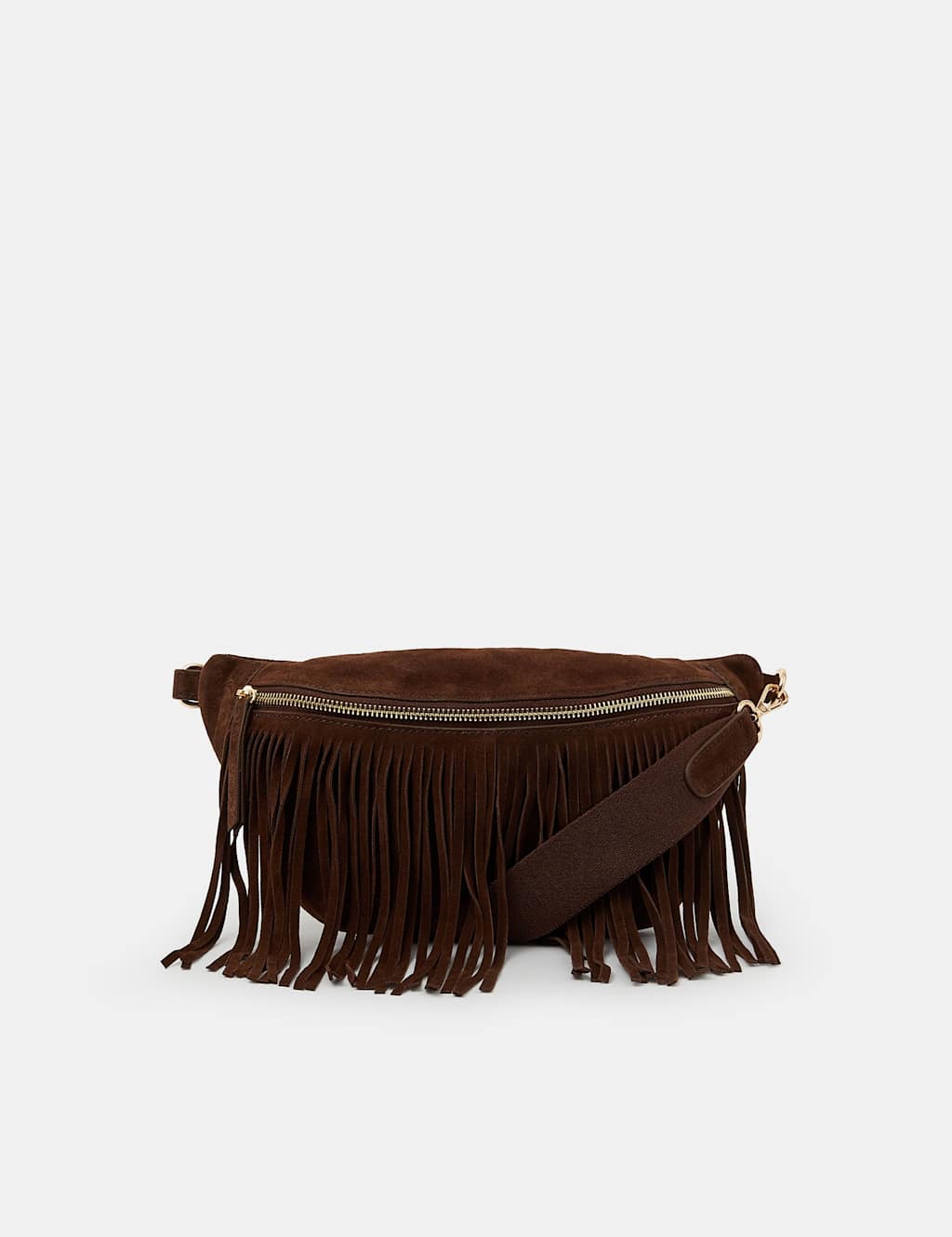 Suede Fringed Bum Bag