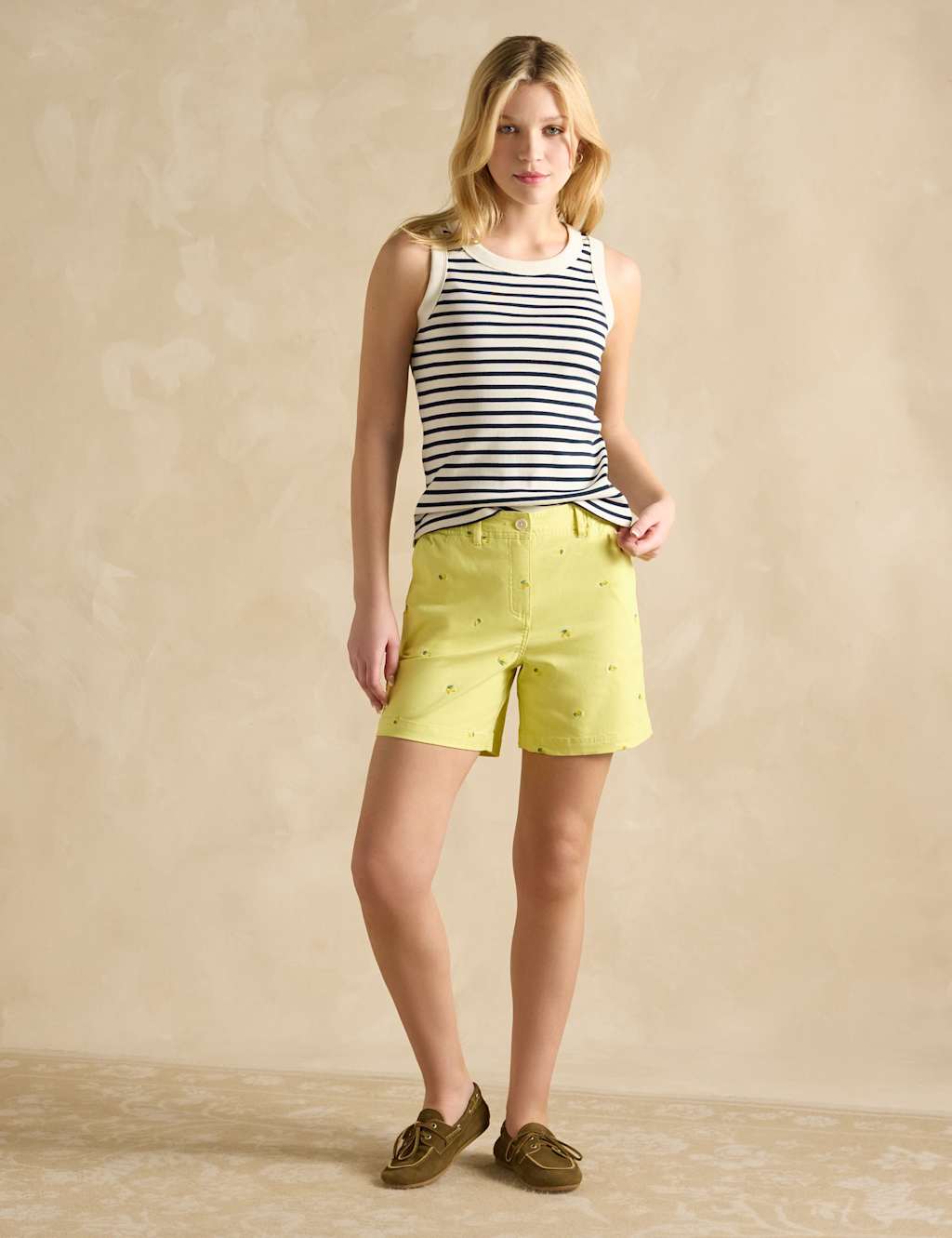 Pure Cotton Striped Vest