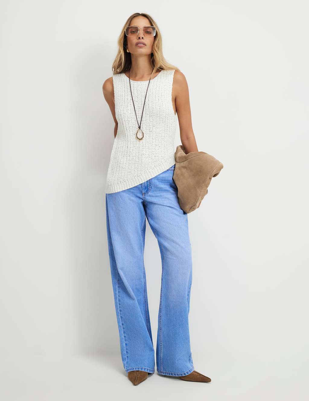 River Island Women's Relaxed Mid Rise Straight Leg Jeans - 16 - Bright Blue - Available at M&S