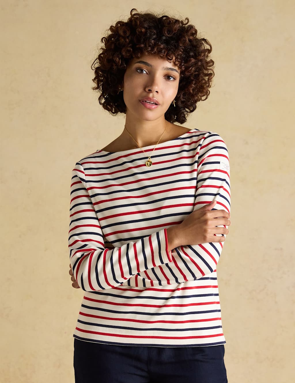 Joules Women's Pure Cotton Striped Top - 16 - Multi - Available at M&S