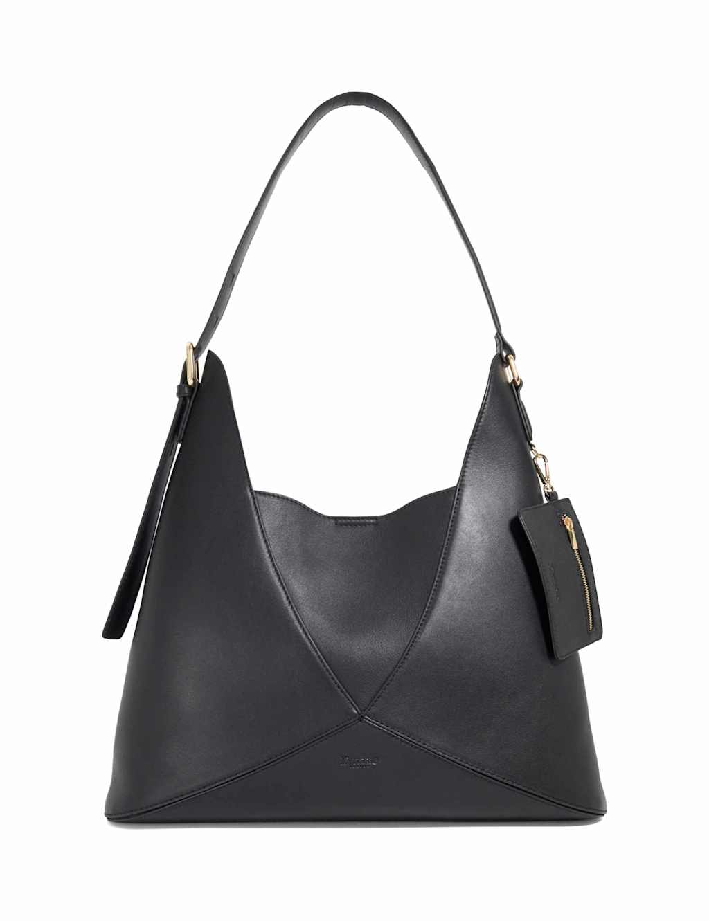 Dune London Leather Shoulder Bag Black
