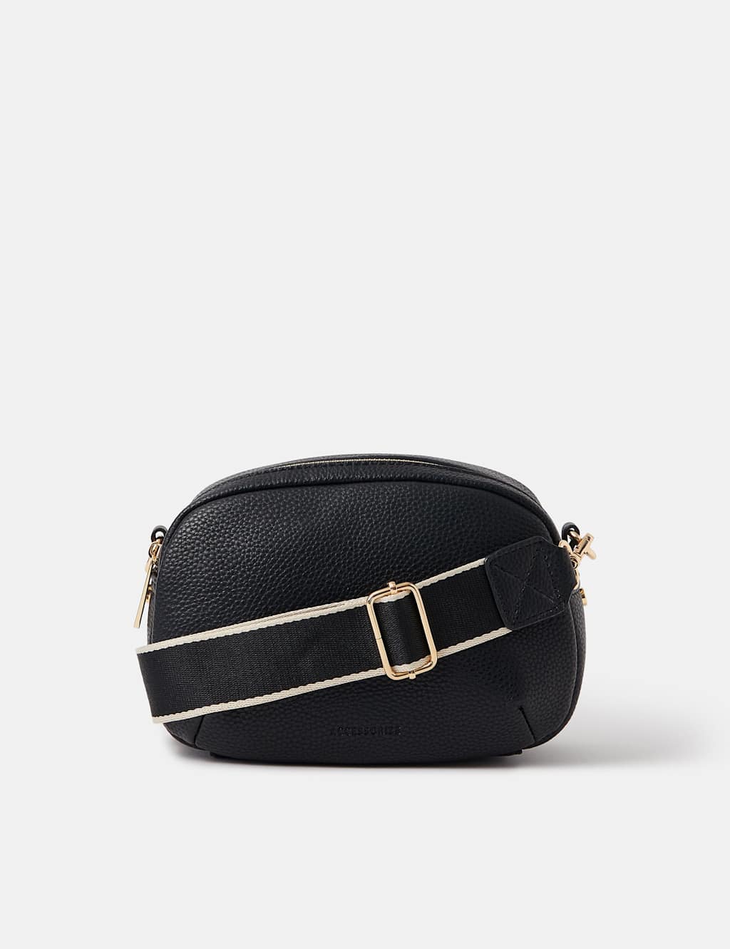 ACCESSORIZE Faux Leather Camera Bag Black