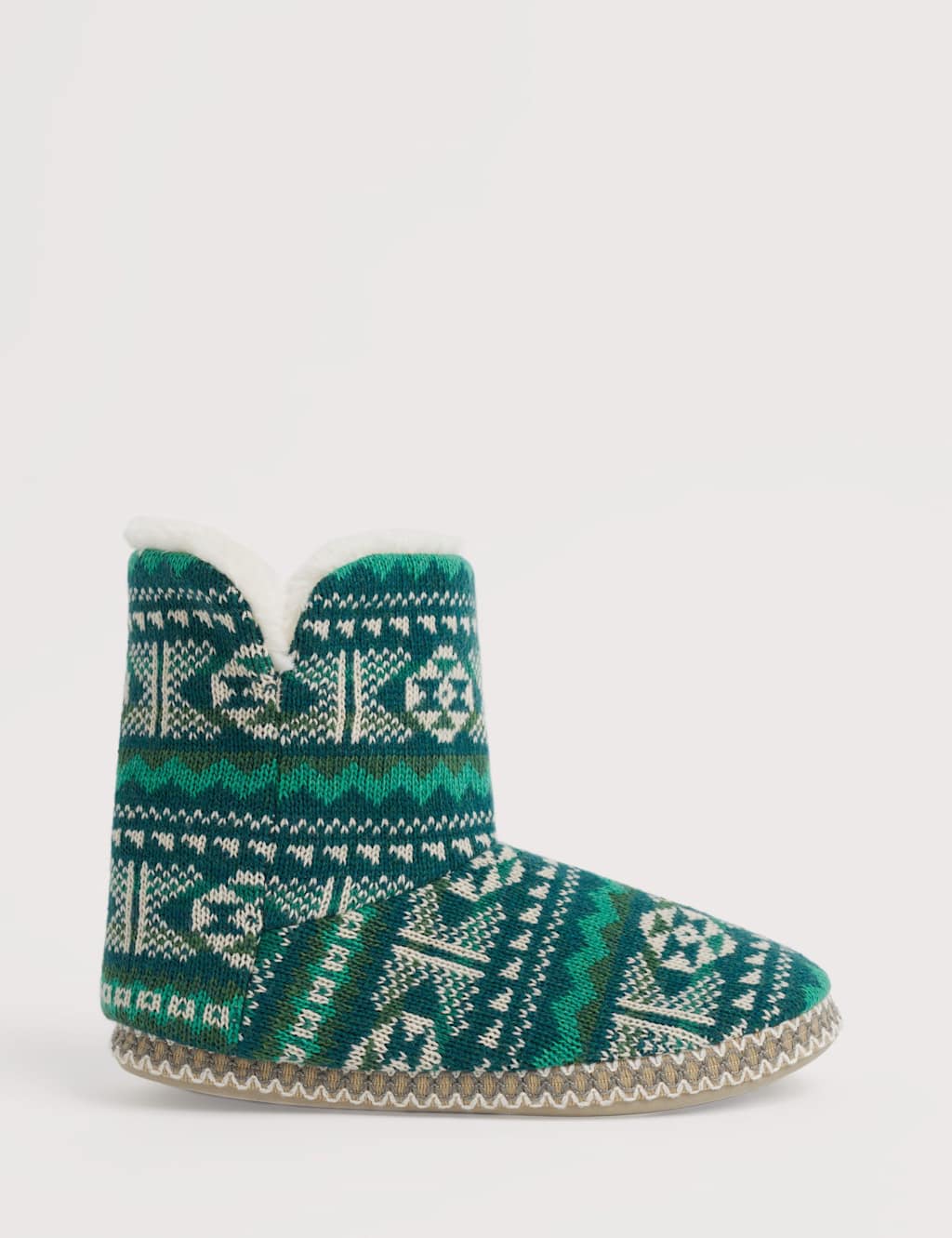 Seasalt Cornwall Slipper Boots Teal Mix