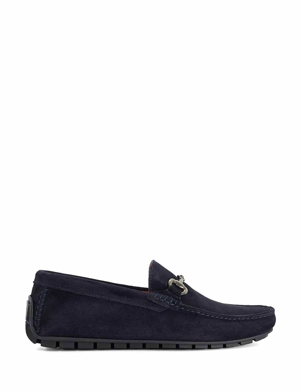 Dune London Men's Leather Slip On Loafers - 9 - Navy - Available at M&S