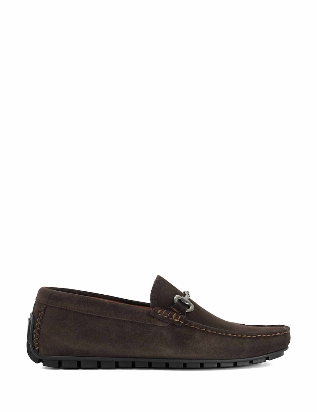 Dune London Men's Leather Slip On Loafers - 8 - Brown - Available at M&S