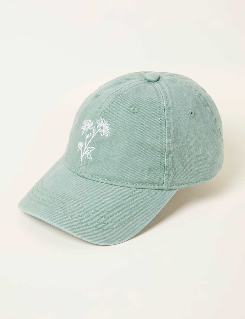 Fatface Women's Pure Cotton Floral Baseball Cap - Green Mix - Available at M&S