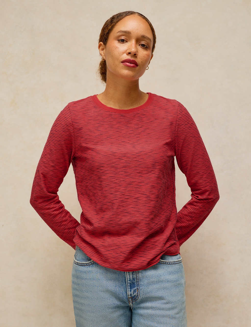 White Stuff Women's Pure Cotton Top - 8 - Pink Mix - Available at M&S