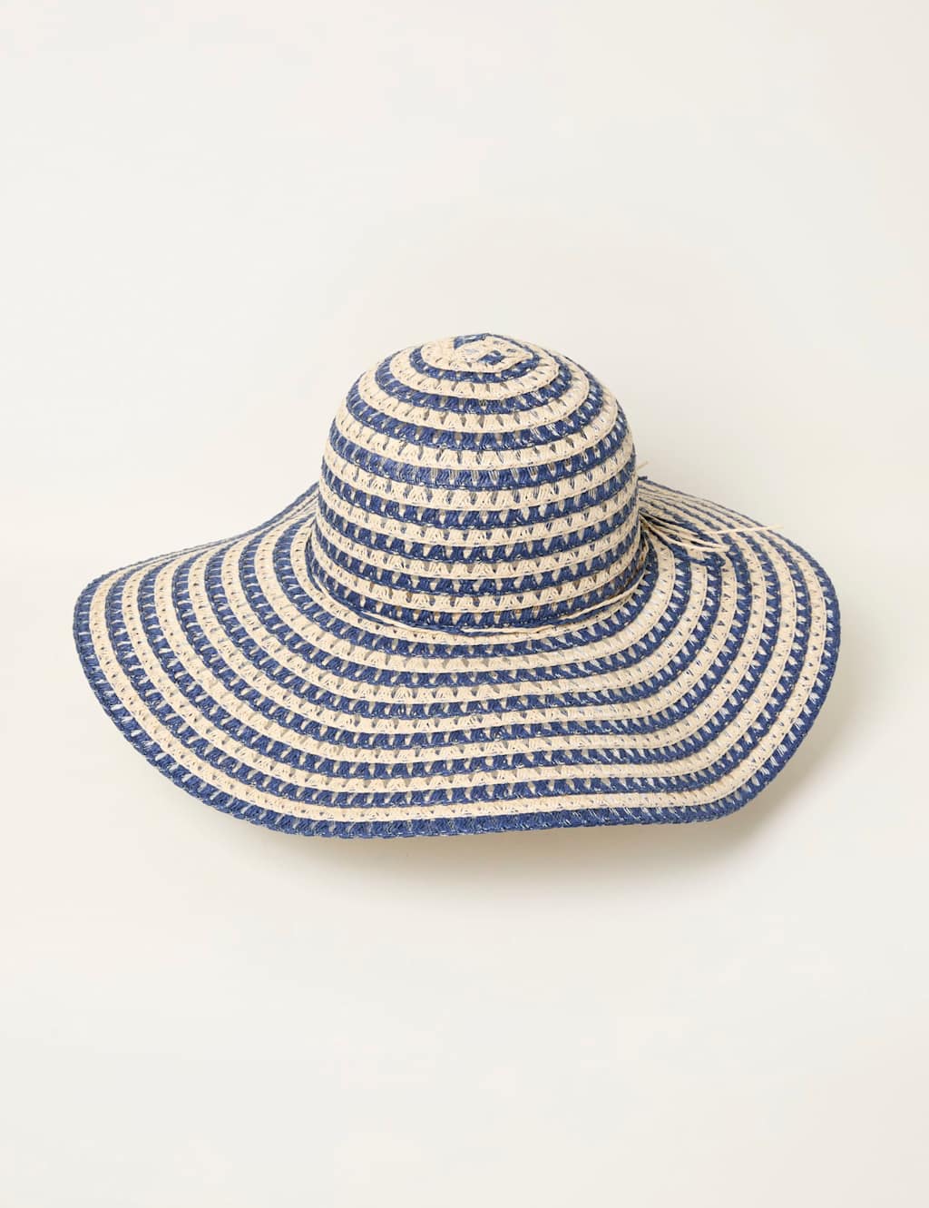 Fatface Women's Striped Floppy Hat - Navy Mix - Available at M&S