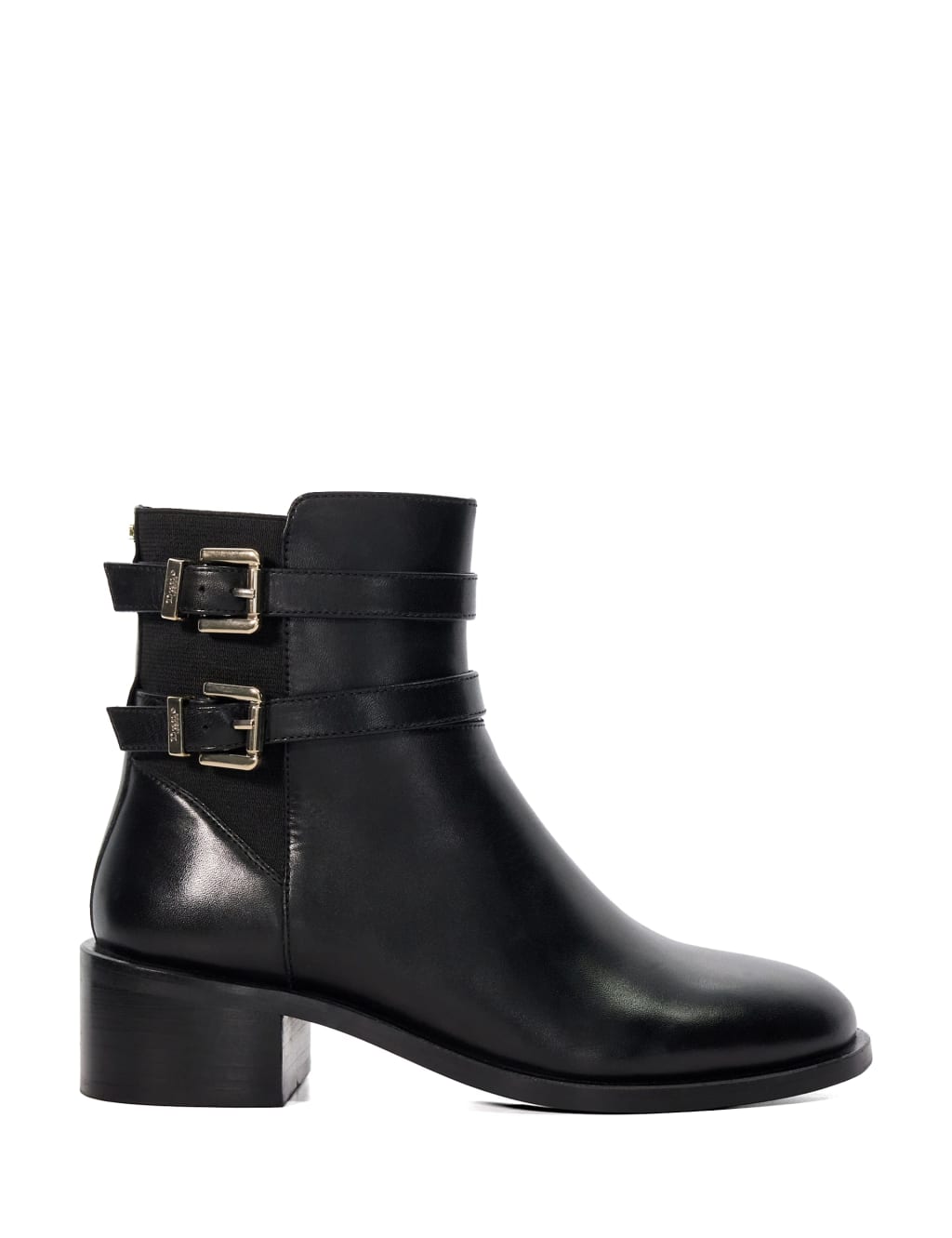 Black buckle studded boots shop