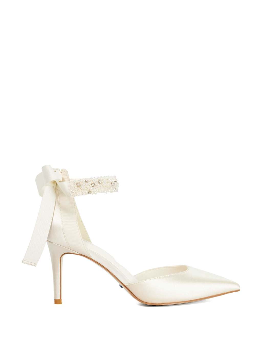 Dune London Women's Wide Fit Stiletto Heel Court Shoes - 7 - Ivory - Available at M&S