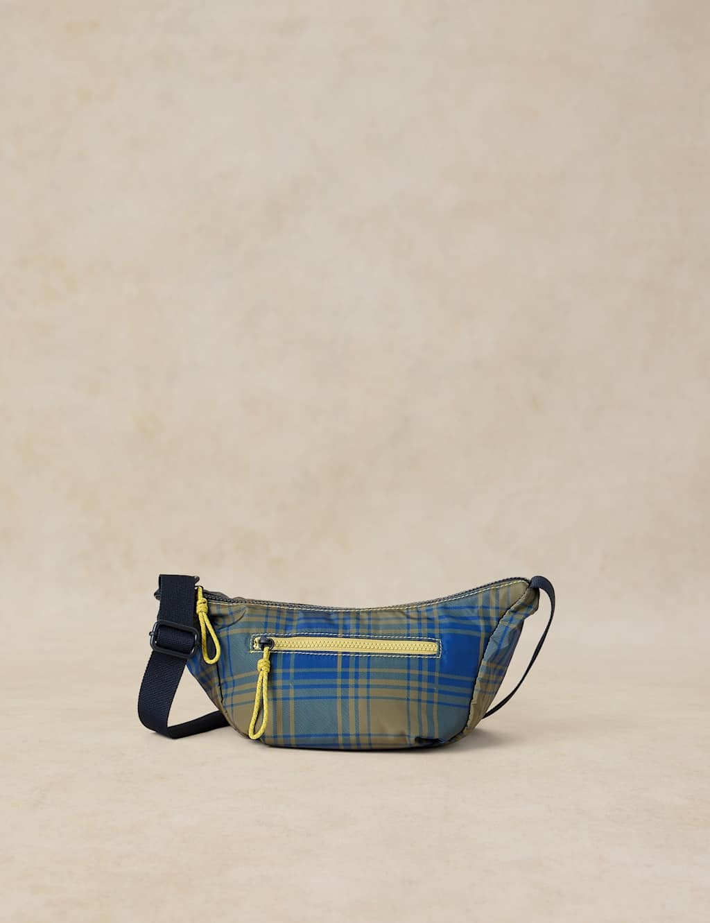 White Stuff Women's Checked Bum Bag - Green Mix - Available at M&S