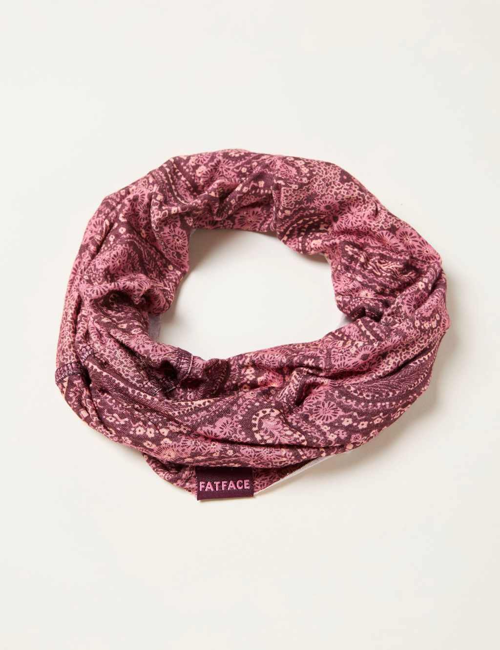 Fatface Women's Printed Paisley Snood - Pink Mix - Available at M&S