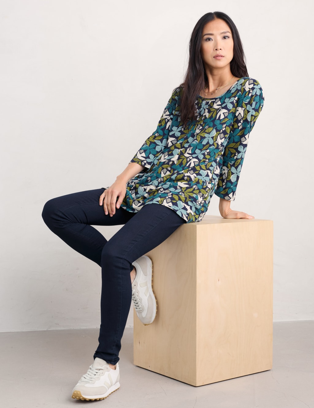 Pure Cotton Floral Tunic