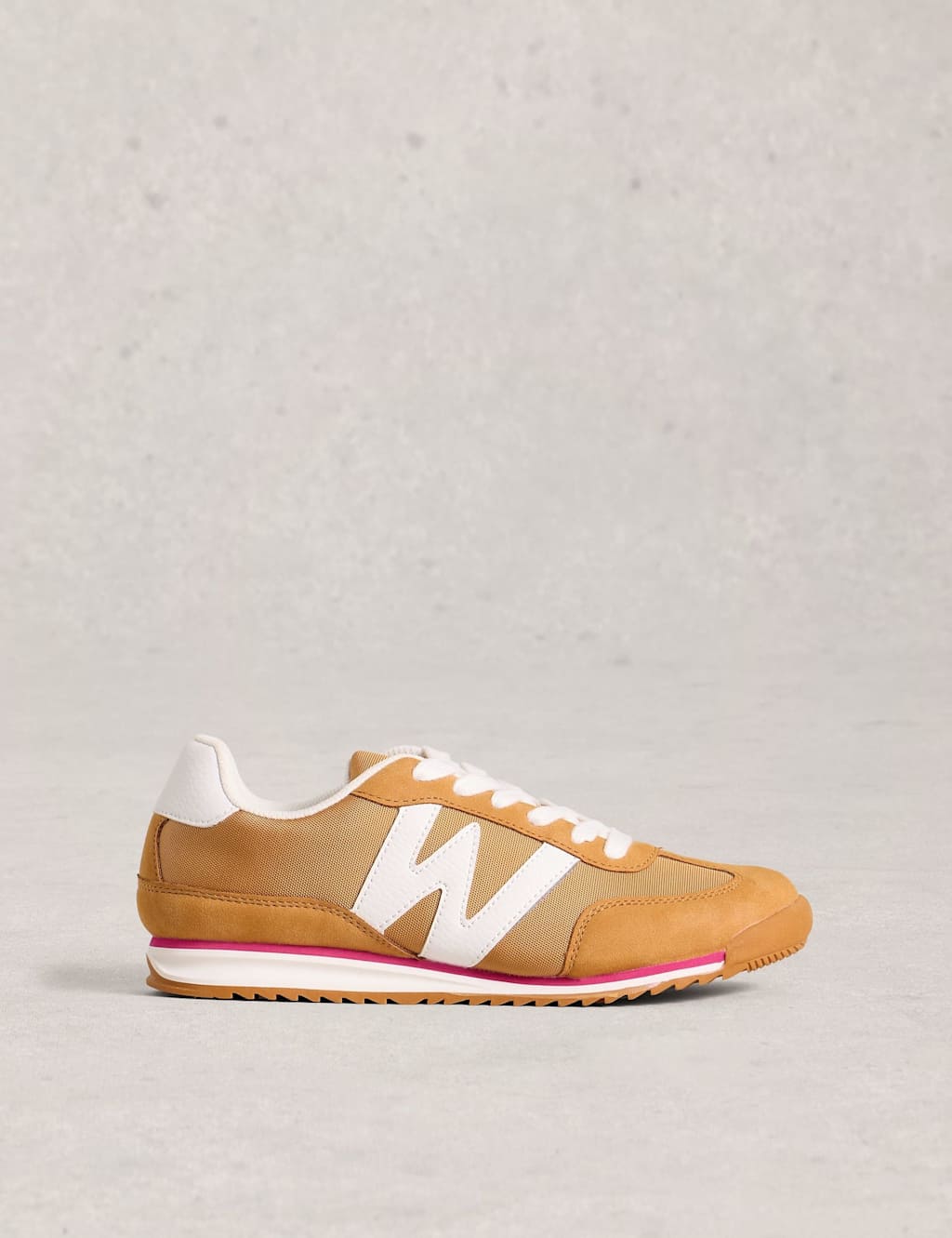 White Stuff Women's Colour Block Lace Up Trainers - 6 - Yellow Mix, Yellow Mix