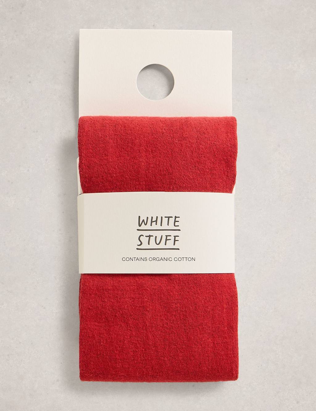 White Stuff Cotton Rich Tights Red