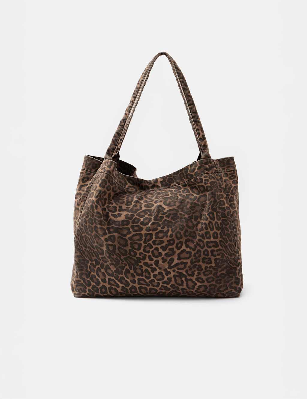Pure Cotton Canvas Animal Print Tote Bag