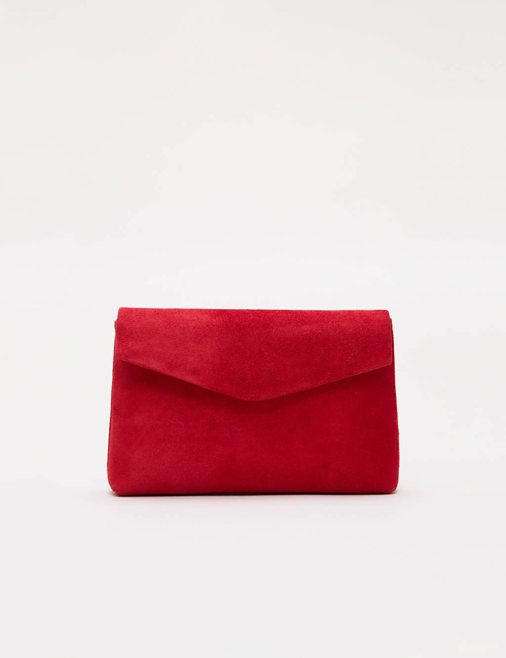 Phase Eight Women's Suede Chain Strap Clutch Bag - Red - Available at M&S