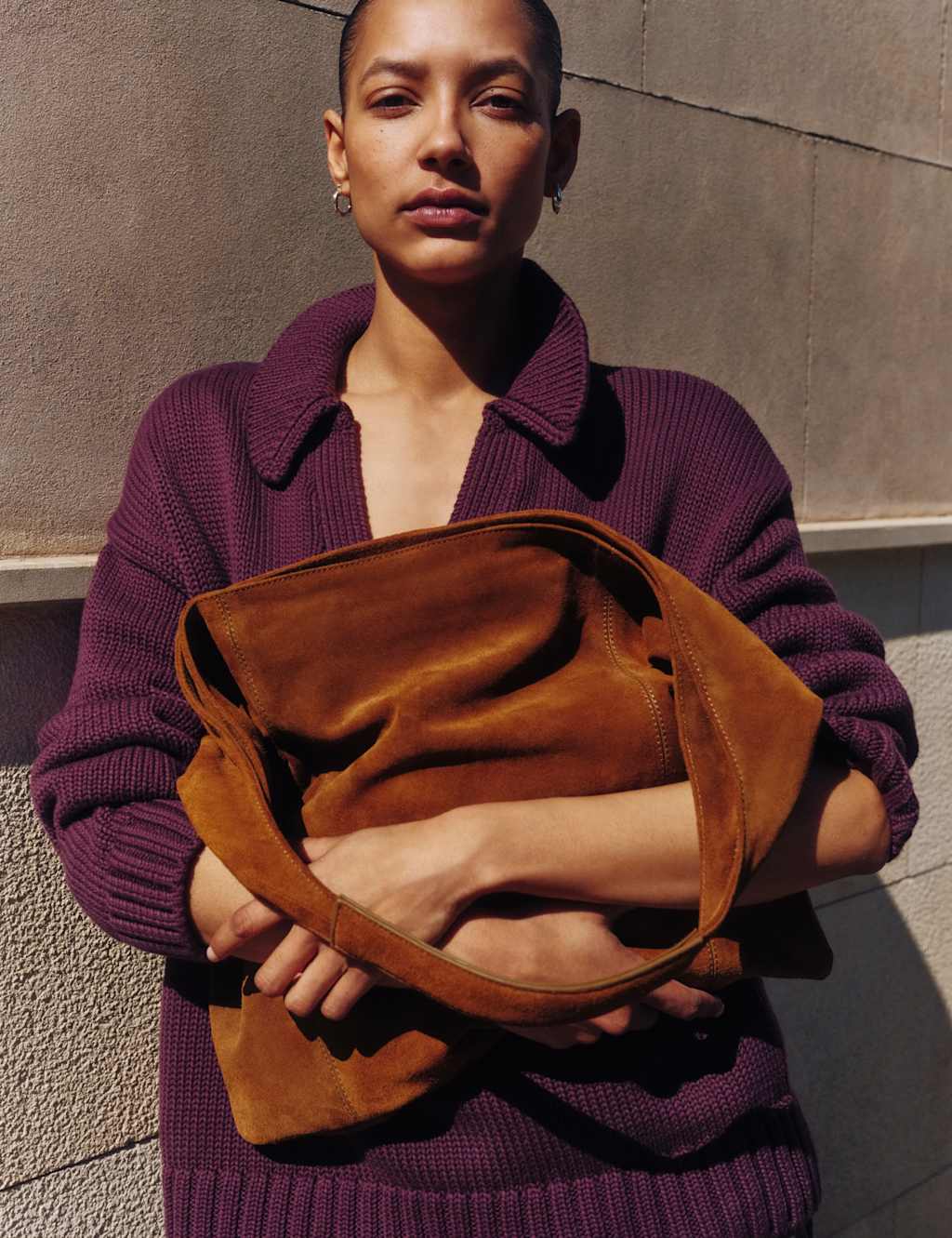 Suede Tote Bag