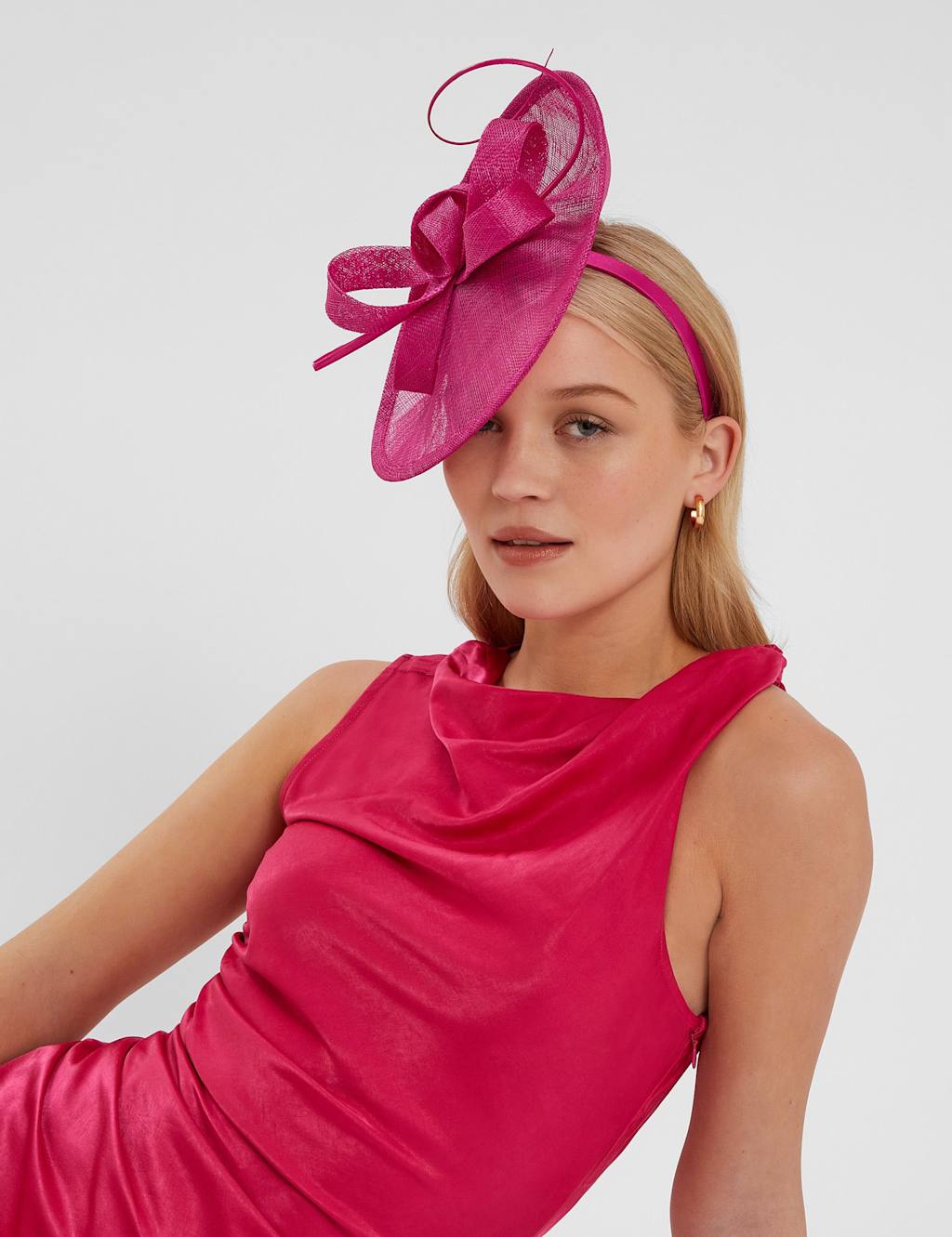 Bow Quill Disc Fascinator