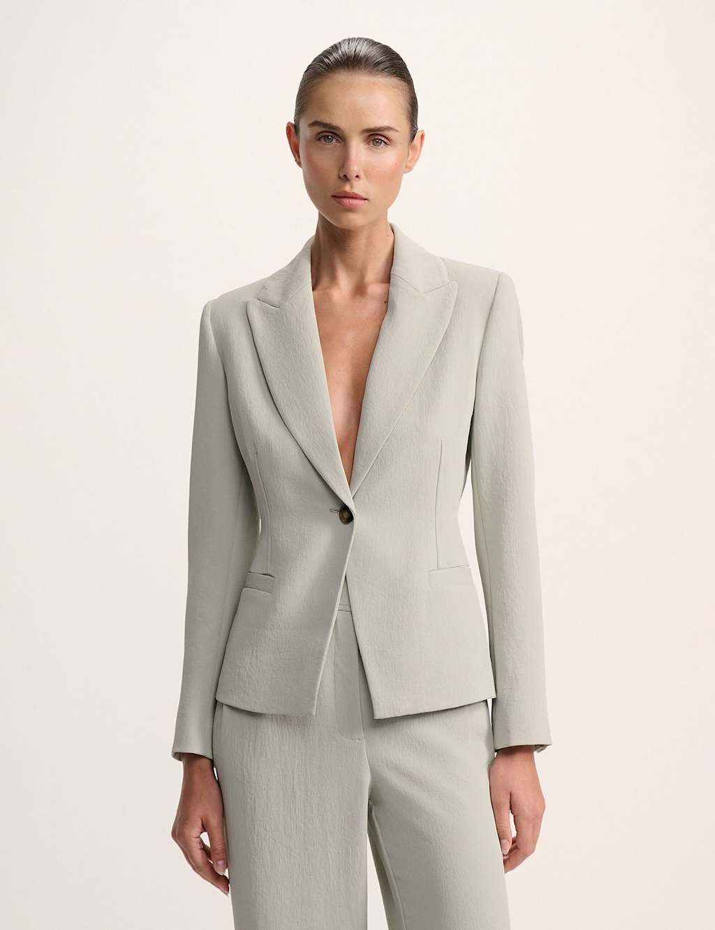 SABA Tailored Single Breasted Blazer Mint
