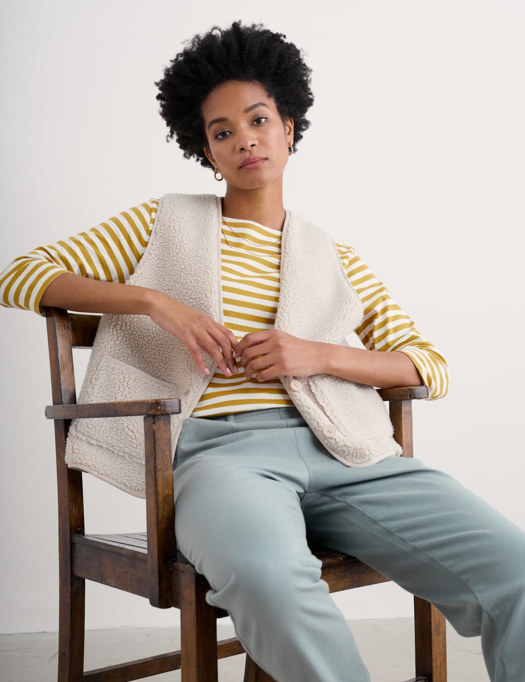 Pure Cotton Striped T-Shirt