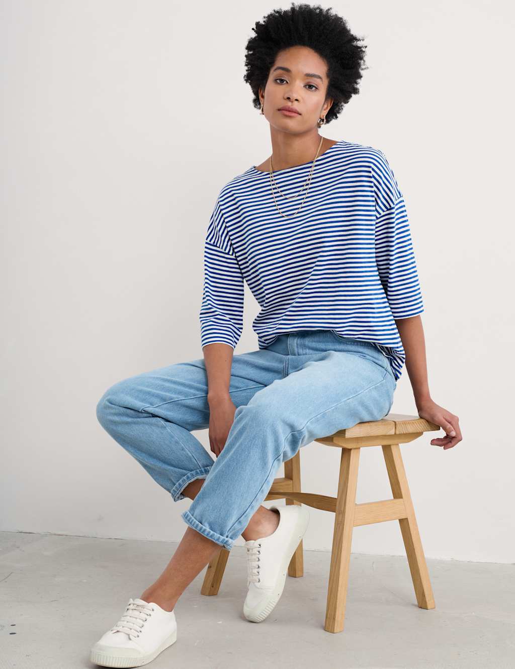 Jersey Striped Top