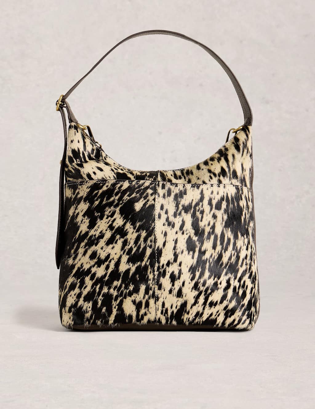 White Stuff Leather Cross Body Bag Black Mix