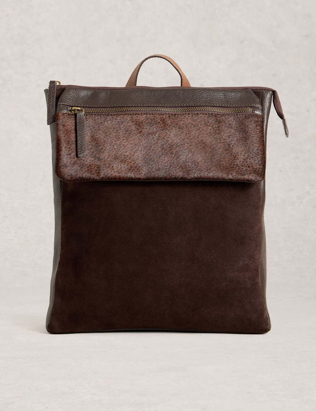 White Stuff Leather Backpack Brown