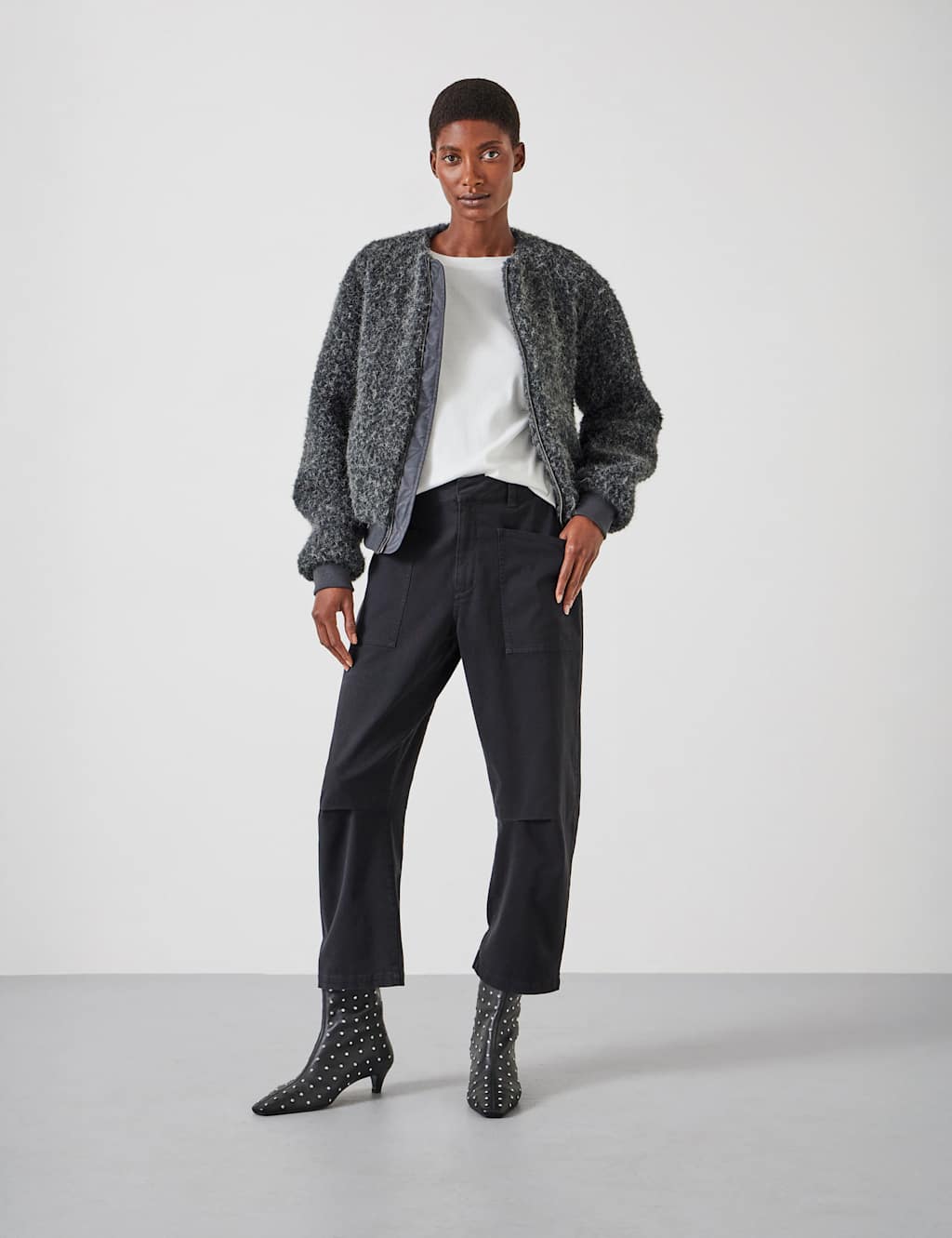 Cordi Cotton Rich Barrel Leg Trousers