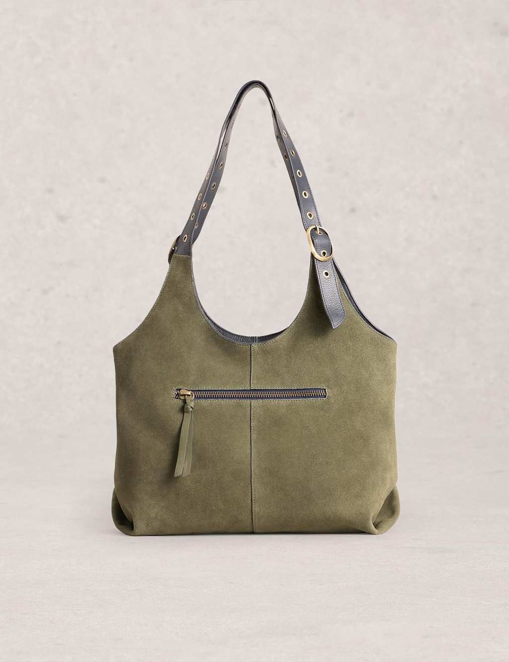 White Stuff Leather Tote Bag Green