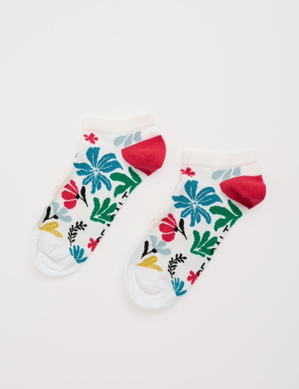 Cotton Rich Floral Trainer Socks