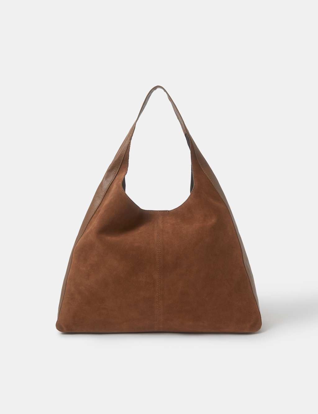 Accessorize Women's Leather Shoulder Bag - Tan - Available at M&S
