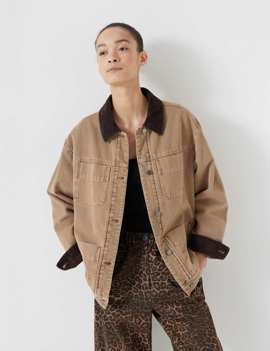 Pure Cotton Oversized Trucker Jacket
