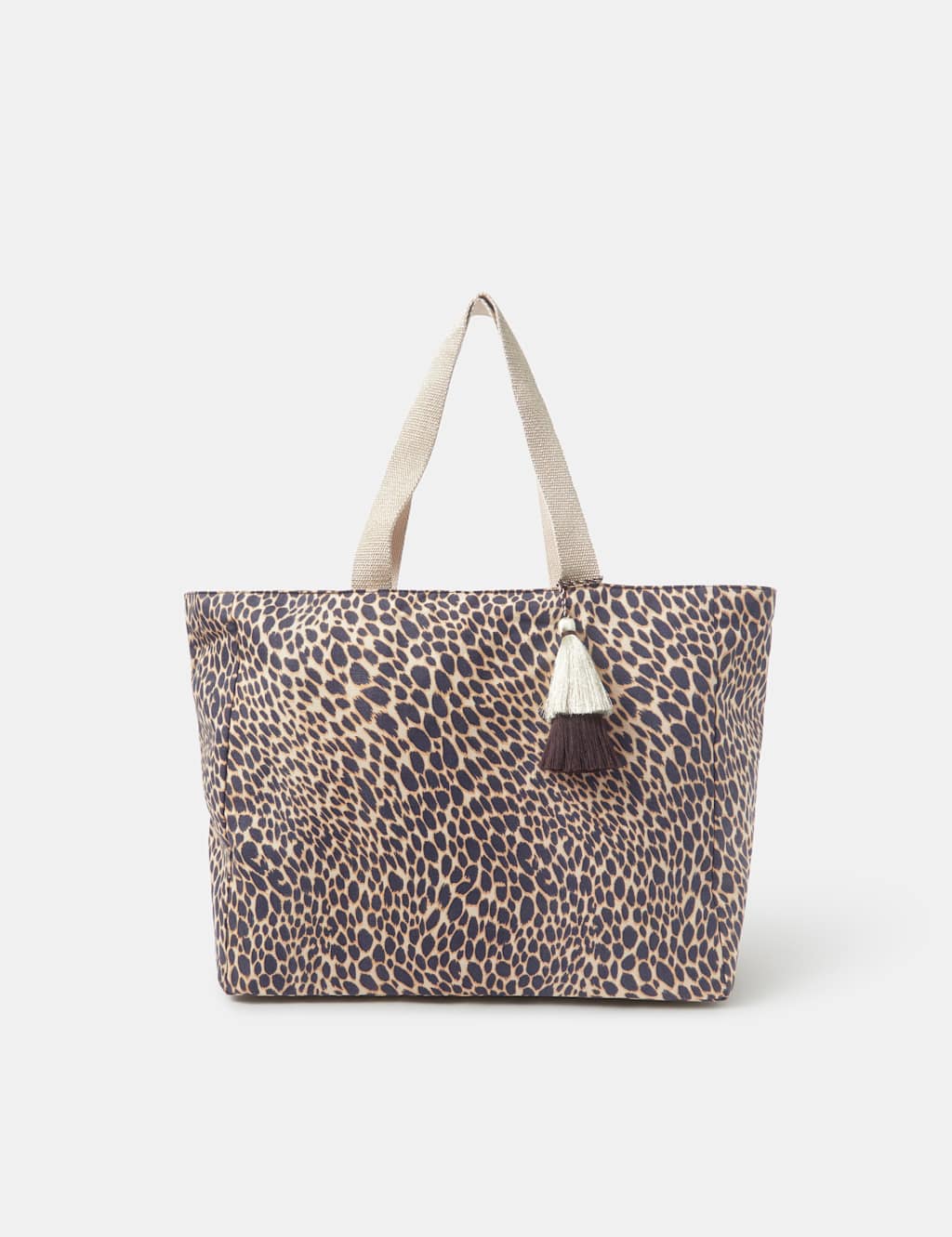 Accessorize Women's Leopard Print Beach Bag - Multi - Available at M&S