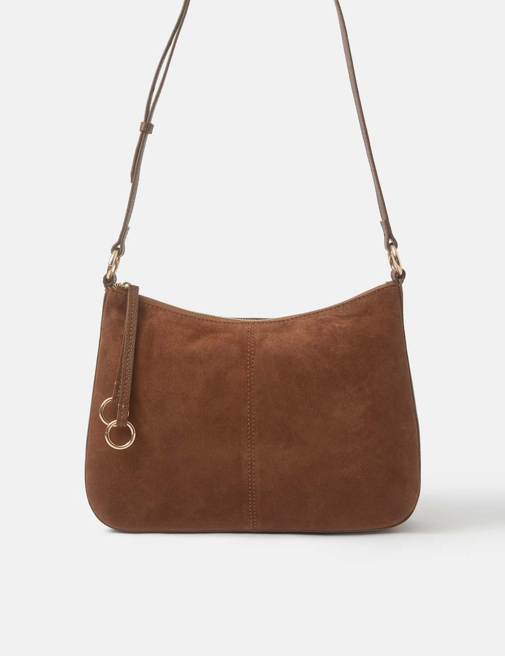 Accessorize Women's Suede Cross Body Bag - Tan - Available at M&S