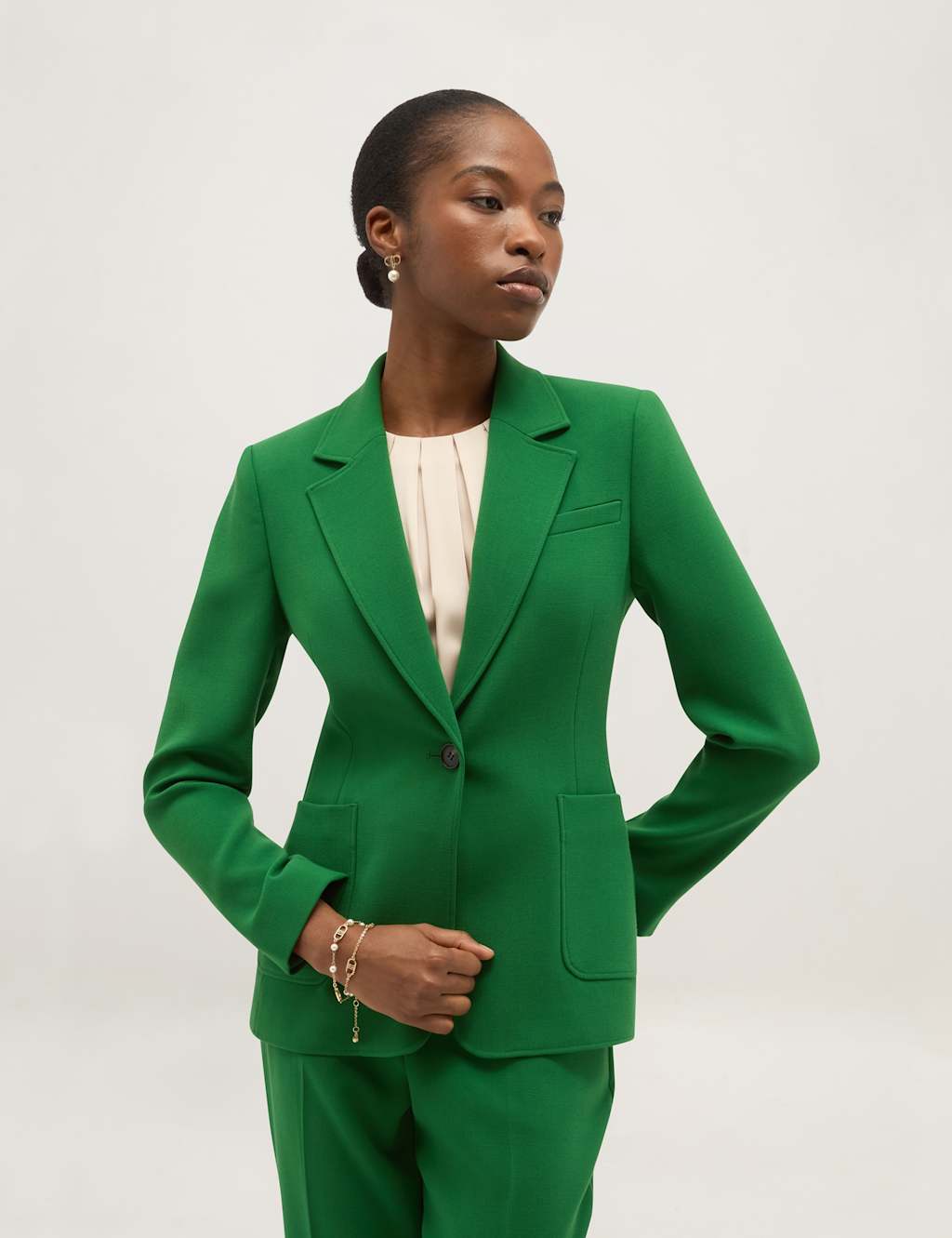 Hobbs Women's Lightweight Tailored Jacket - 14 - Green - Available at M&S